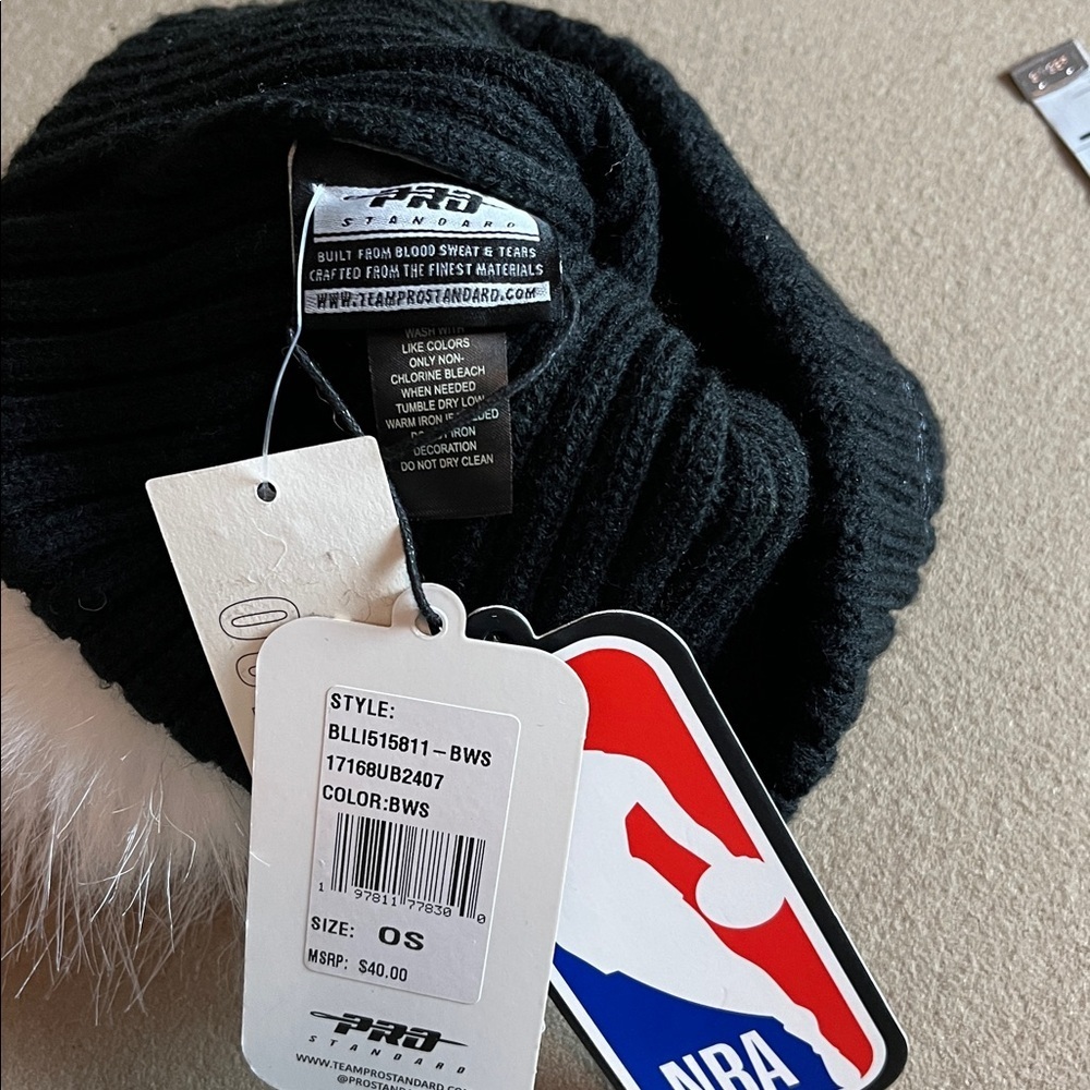Los Angeles Lakers Pearl Jeweled Black Beanie NWT Pro Standard - OS - Picture 7 of 9